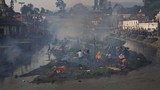 Chùm ảnh lễ hỏa táng nạn nhân động đất Nepal