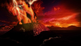 Siêu núi lửa lớn nhất hệ Mặt trời phun trào văng đá lên Trái đất 