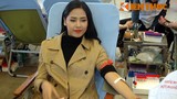 Hàng nghìn người “đội mưa” đi hiến máu ở Mỹ Đình