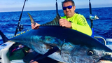 Cần thủ bắt được cá ngừ khổng lồ, nặng hơn 400 kg