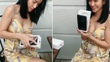 Video: Gái xinh đập hộp Iphone XS Max khiến người xem “đứng tim“