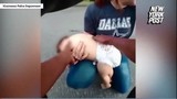 Video: Khoảnh khắc “nghẹt thở” khi cảnh sát sơ cứu em bé 1 tuổi bị hóc bánh