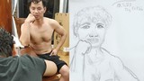 Con trai nghệ sĩ Xuân Bắc trổ tài vẽ bố và cái kết