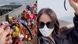 Cô gái bay từ Mỹ về Hàn để cắt khóa tình yêu