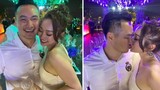 Chi Bảo đắm đuối hôn bạn gái kém 16 tuổi trong tiệc sinh nhật