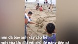 Video: Ông bố xây lâu đài nàng tiên cá tặng con gái