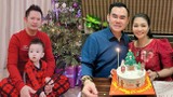 Bằng Kiều noel ấm áp cùng con trai út, Ngọc Huyền hạnh phúc bên chồng