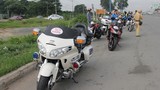 Hàng loạt môtô “khủng” bị CSGT tạm giữ