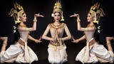Trương Thị May diện trang phục truyền thống nhảy điệu Apsara