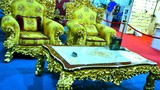 Choáng ngợp sofa dát vàng hơn nửa tỷ của đại gia Hà Nội