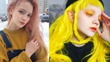 “Hoa mắt” với màu tóc nhuộm thay đổi hàng tuần của người mẫu Nga