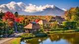Vẻ đẹp thơ mộng của ngôi làng cổ dưới chân núi Phú Sĩ