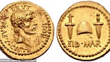 “Độc lạ” đồng xu vàng ròng in hình hung thủ ám sát tướng La Mã 