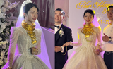 Đám cưới “siêu khủng” ở Hà Tĩnh: cô dâu đeo vàng trĩu cổ