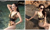 “Người đẹp Tây Đô” Hoài An khoe dáng nuột với bikini trên bờ biển