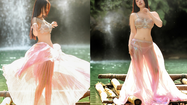 Khoe dáng ở thác Nàng Tiên, hot girl xinh đẹp ngỡ “thiên thần“