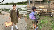 Con gái siêu mẫu Hà Anh thích thú trải nghiệm cuộc sống dân dã