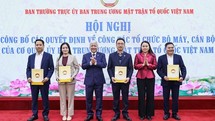 Sau tinh gọn, Bộ máy Ủy ban T.Ư MTTQ Việt Nam thế nào?