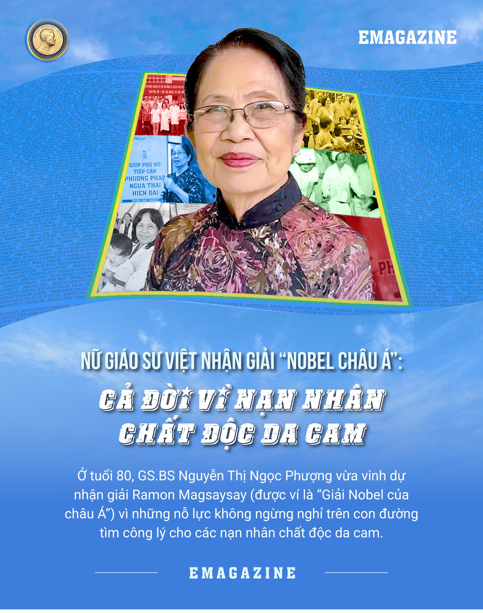 [e-Magazine] Giao su Viet nhan giai “Nobel chau A”: Ca doi vi nan nhan da cam