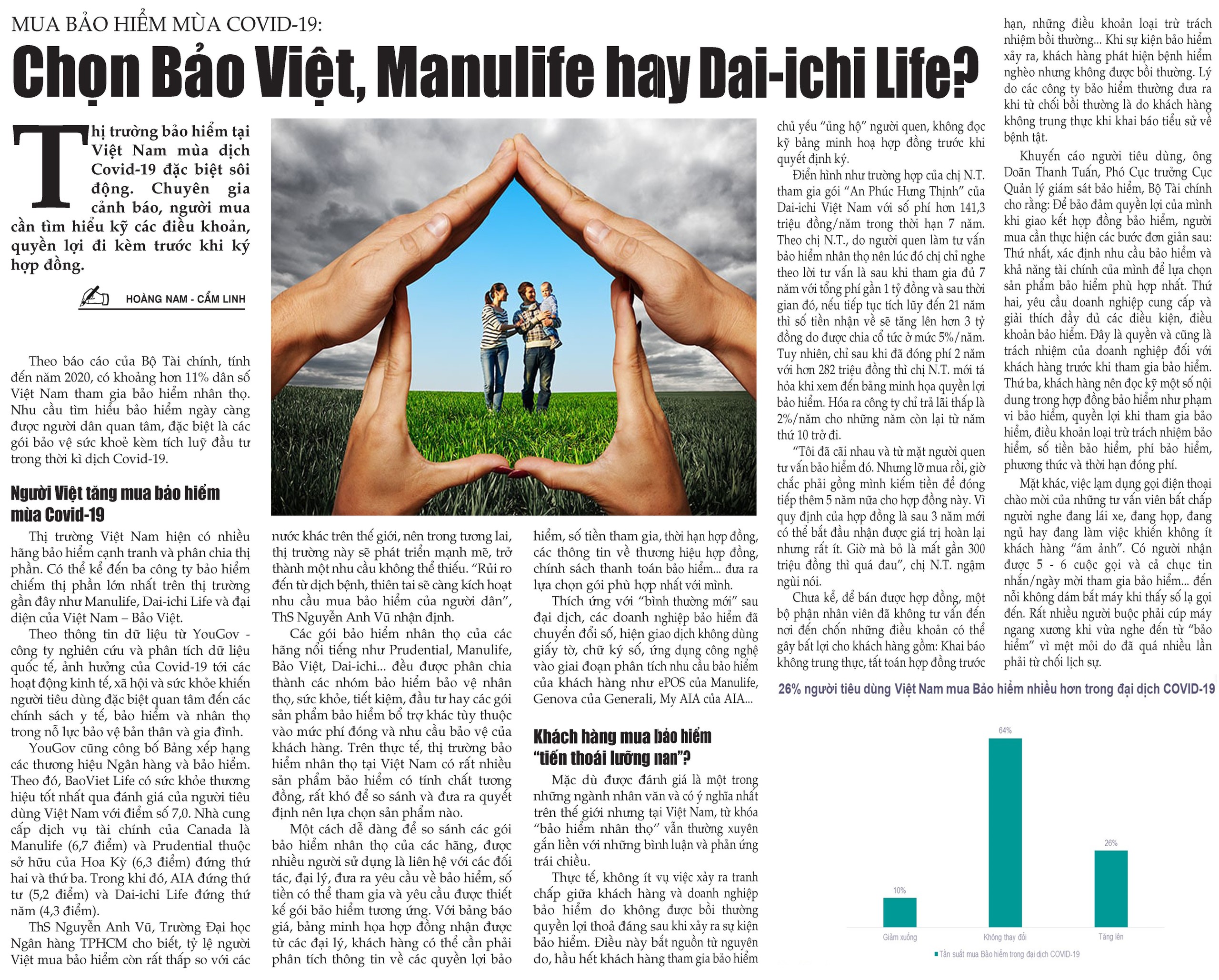 Mua bao hiem mua COVID-19: Chon Bao Viet, Manulife hay Dai-ichi Life?