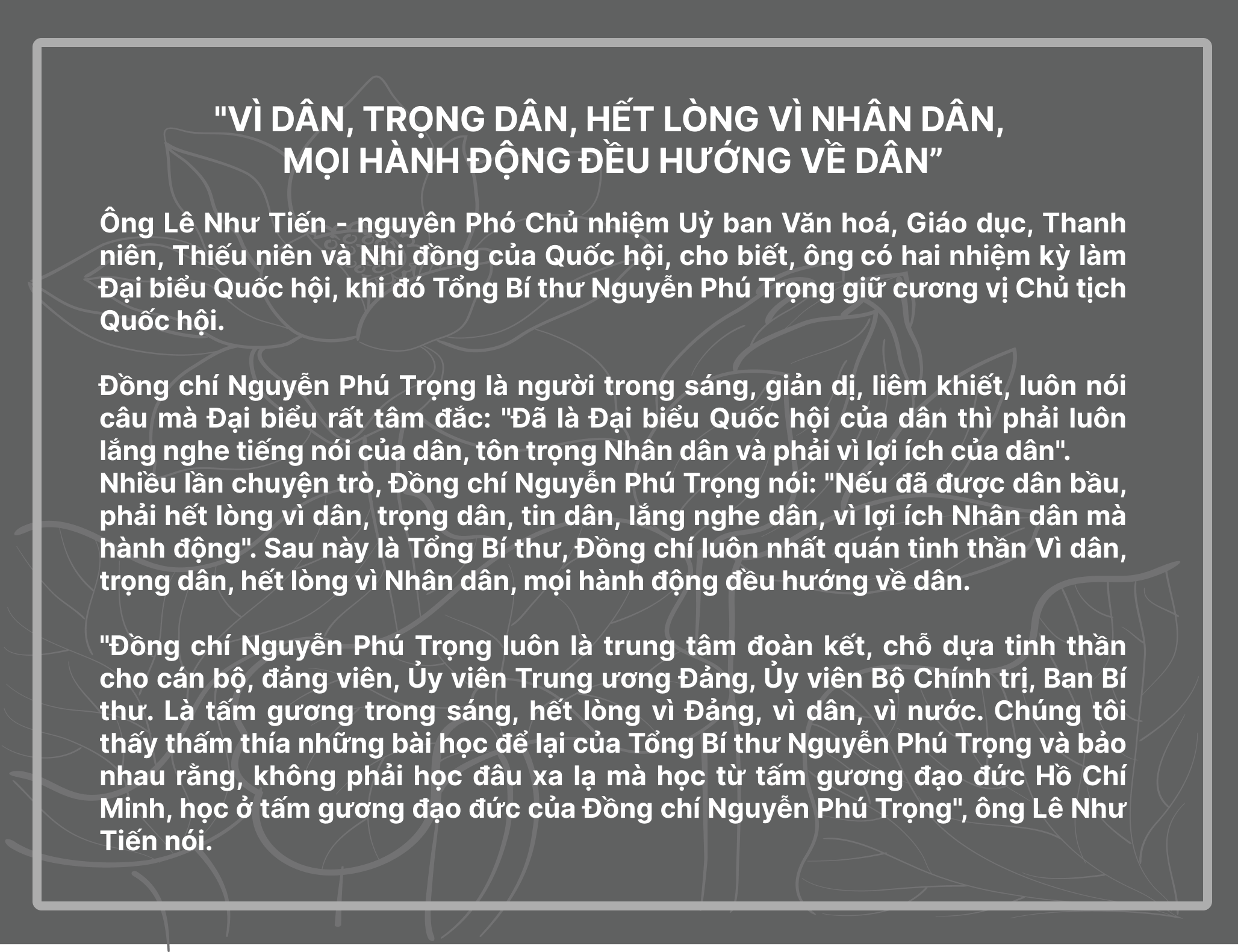 Tong Bi thu Nguyen Phu Trong: “Danh du moi la dieu thieng lieng, cao quy nhat”-Hinh-7