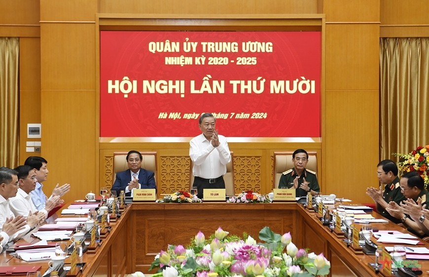 Toan van phat bieu cua Tong Bi thu gui Hoi nghi Quan uy Trung uong