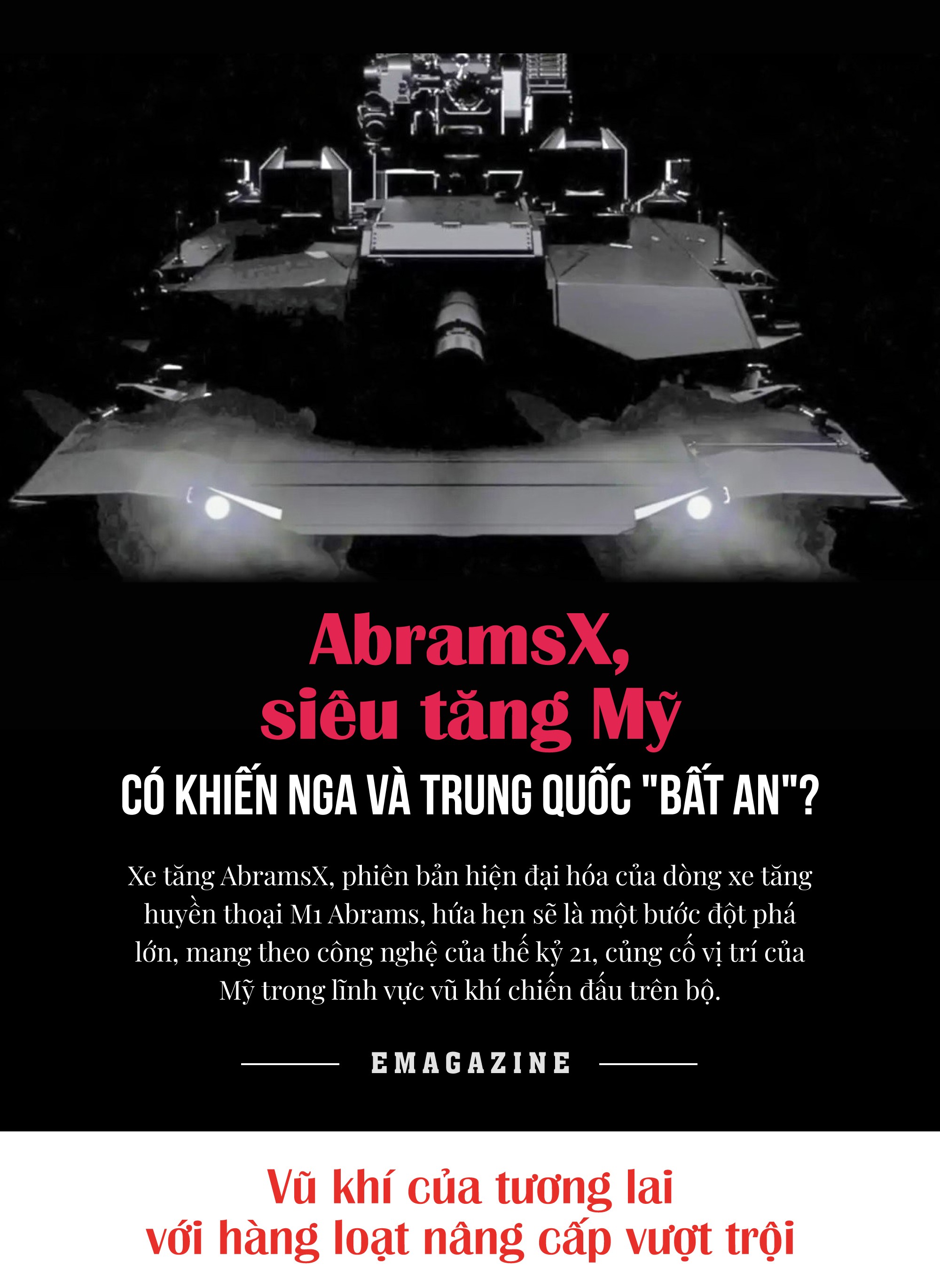 [e-Magazine] AbramsX, sieu tang My co khien Nga va Trung Quoc 