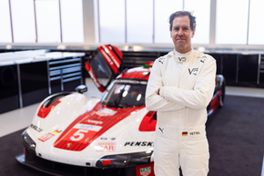 Sebastian Vettel lái thử xe đua Porsche 963 trước thềm Le Mans