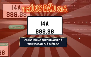 Đại gia Việt chi 8,68 tỷ đồng, tậu biển số 14A-888.88 