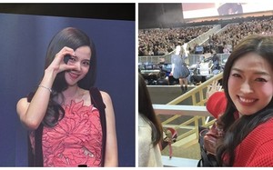 Á hậu Phương Nga nhiệt tình “đu idol” fanmeeting Jisoo