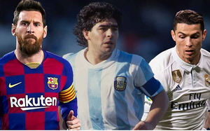 10 cầu thủ vĩ đại nhất lịch sử bóng đá: Messi xếp thứ 3