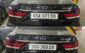 Hà Nội: “Xe sang” Lexus lắp chế độ lật biển, dùng biển số giả