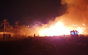 Bình Dương: Cháy lớn tại kho chứa gỗ pallet tại phường Lái Thiêu