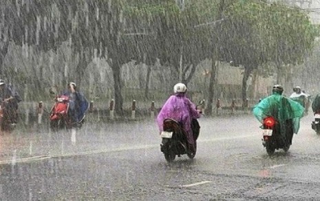 Cảnh báo mưa lớn, mưa đá ở Bắc bộ và Thanh Hóa đến Quảng Bình