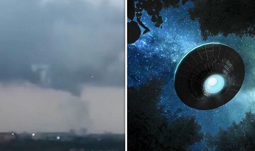 Xuất hiện vật thể nghi là UFO trong cơn lốc xoáy ở Amsterdam