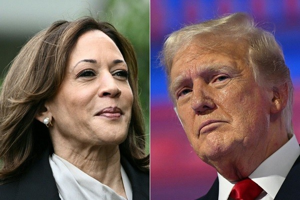 View - 	Khoảnh khắc ấn tượng của ông Trump bà Harris khi tranh cử  