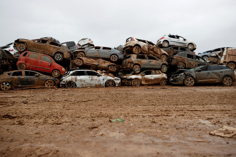 Aftermath of the flooding caused by heavy rains in Catarroja