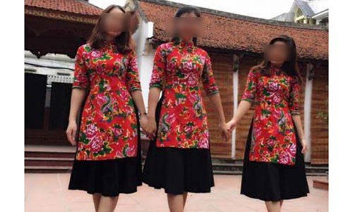 5 mẫu áo dài cách tân váy đụp cho chị em phụ nữ diện dịp Tết 2019