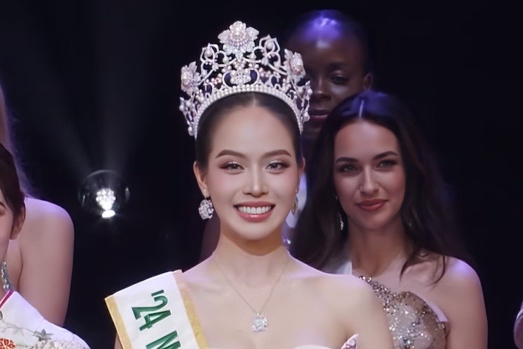 The behavioral competition helped Thanh Thuy be crowned Miss International