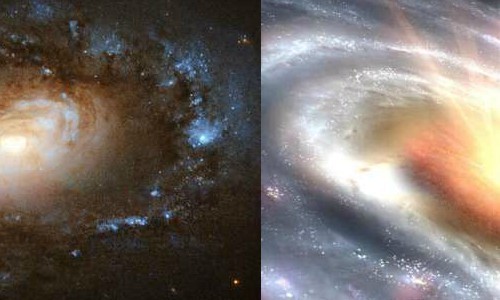 Loạt thiên hà trải qua đợt chuyển đổi đột ngột, kịch tính