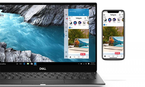 Người dùng có thể tương tác Laptop Dell với ứng dụng iPhone