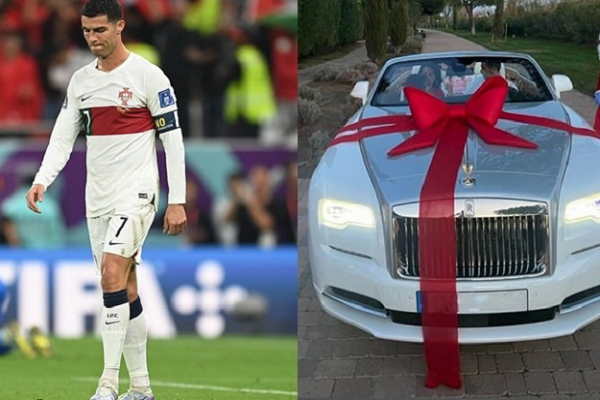 Ronaldo Thất Nghiệp Vẫn được Tặng Rolls Royce Dawn Hơn 6 Tỷ đồng