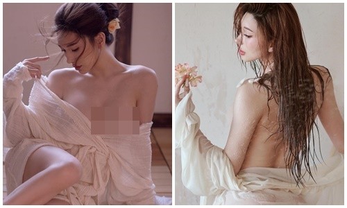 View - 	Hot girl xứ Trung mặc ướt đẫm quên nội y nhìn phát ngượng