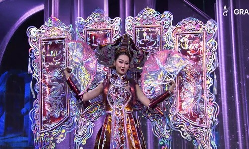 View - 	Quế Anh gây ấn tượng khi thi quốc phục ở Miss Grand International