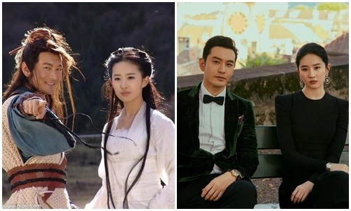 View - 	Huỳnh Hiểu Minh Lưu Diệc Phi giàu sụ thân thiết sau Thần điêu