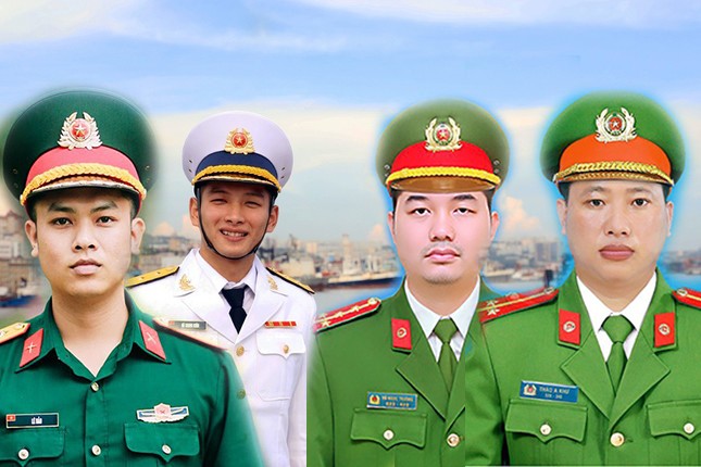 View - 	Chân dung 4 chiến sĩ được đề cử Gương mặt trẻ Việt Nam tiêu biểu 