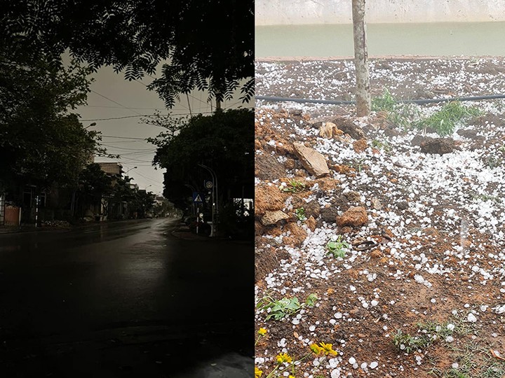 View - 	Cảnh tượng mưa đá tại Yên Bái khiến dư luận xôn xao