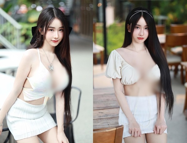 Ngượng đỏ Mặt Hot Girl Diện đồ Khoét Sâu Trễ Nải Khoe Vòng 1