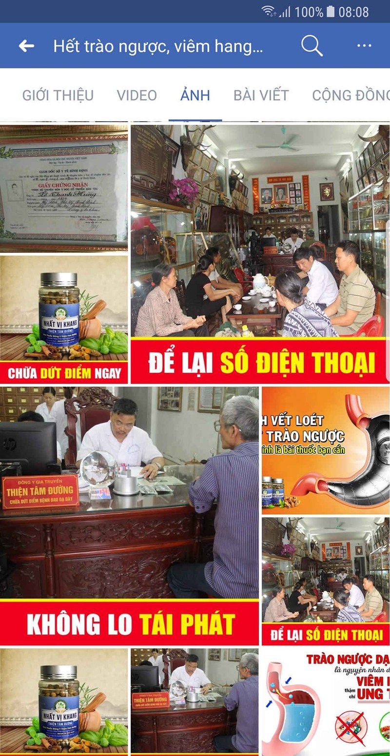 nhà thuốc Đông y Thiện tâm đường lừa đảo