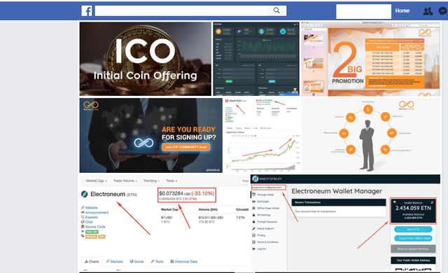 Ma trận các dự ICO bày ra trước mặt nhà đầu tư. Tất cả đều được thấy trên Facebook